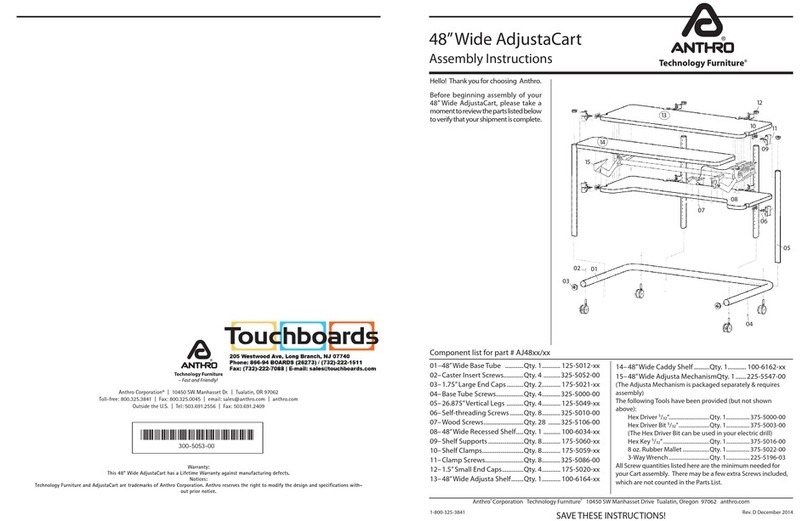 Anthro AdjustaCart User manual
