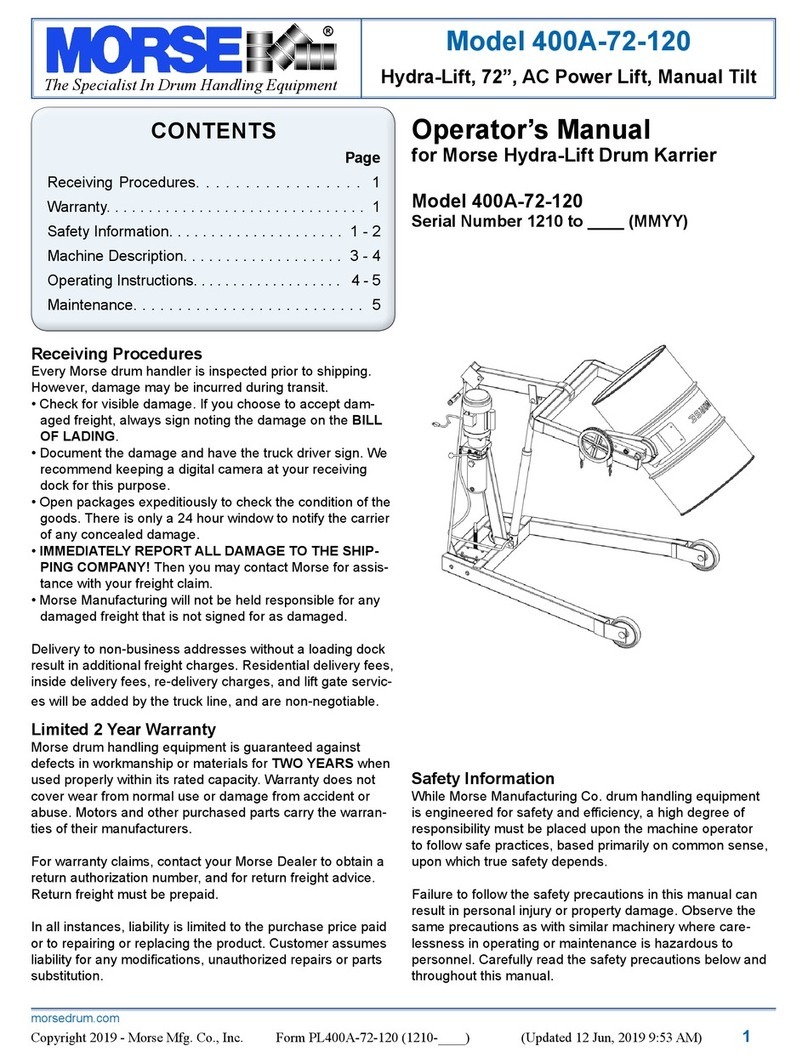 morse 400A-72-120 User manual
