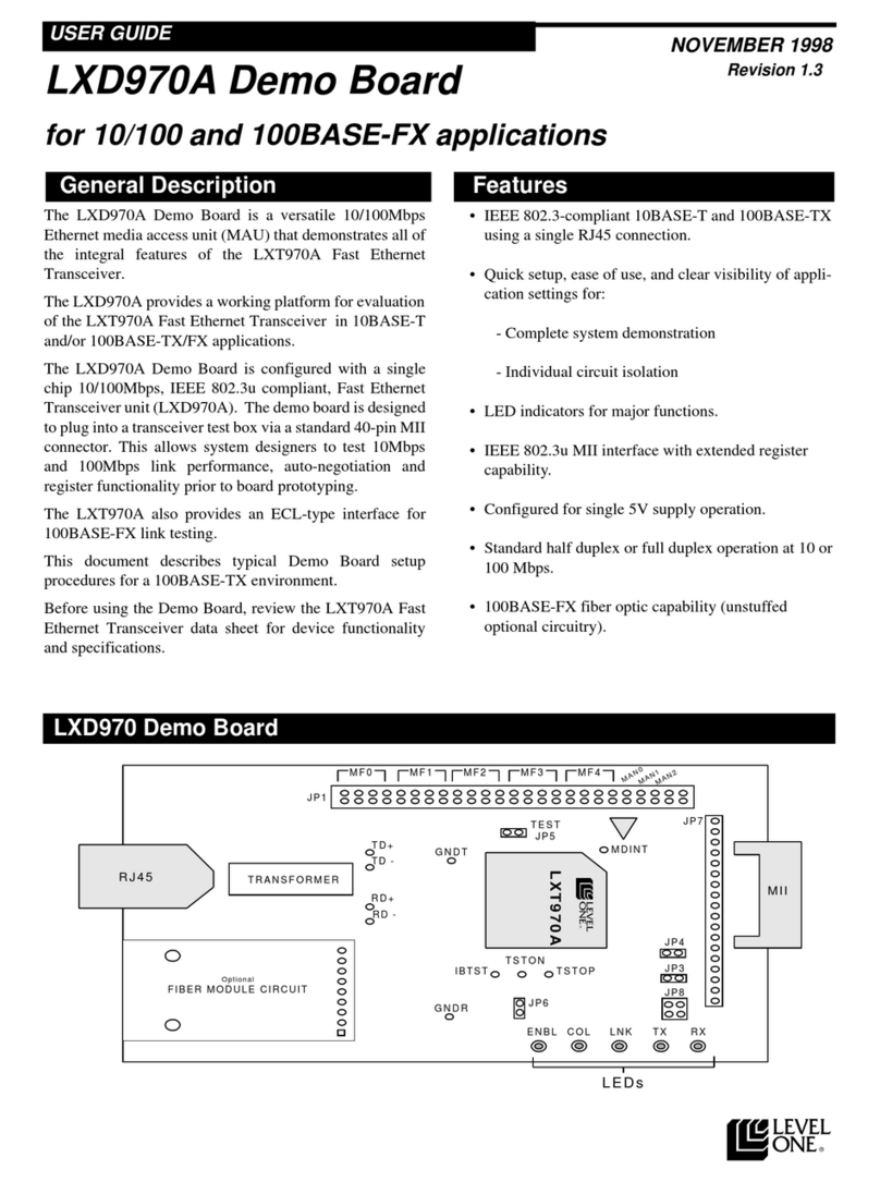 LevelOne LXD970A User manual