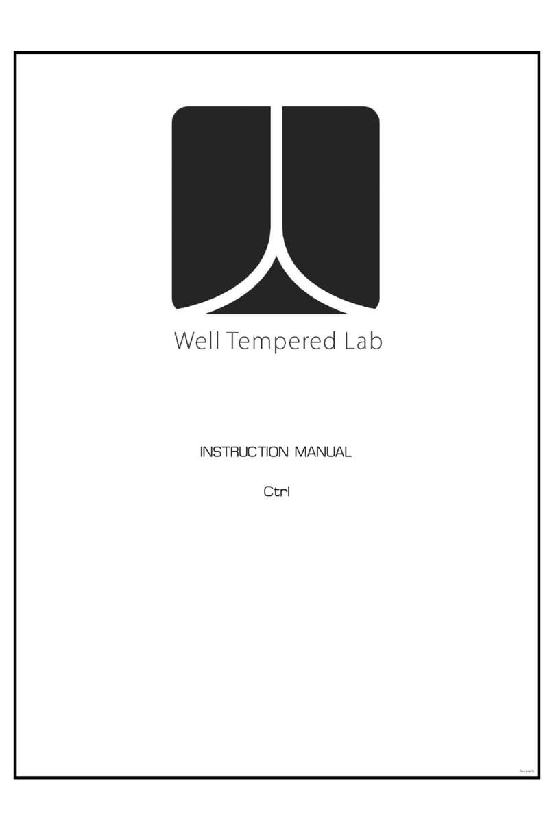 Well Tempered Lab Ctrl User manual