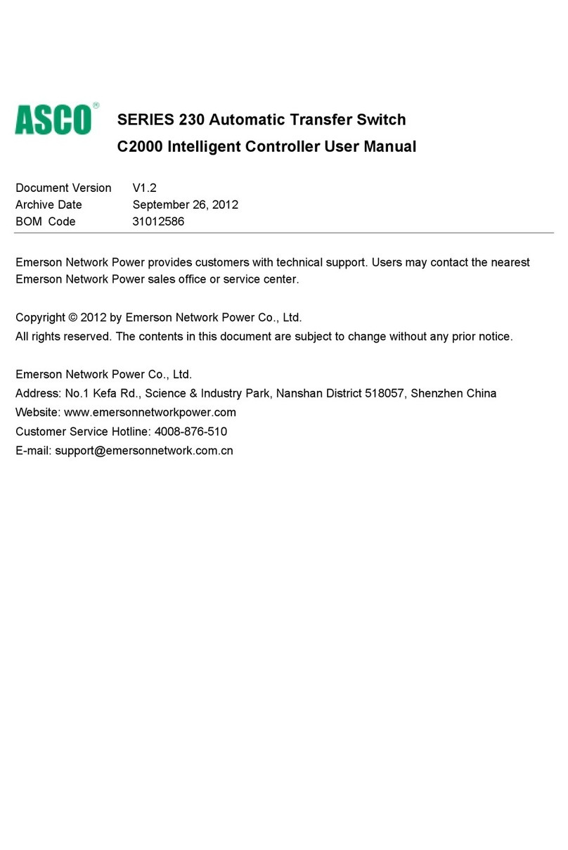 Asco 230 Series User manual
