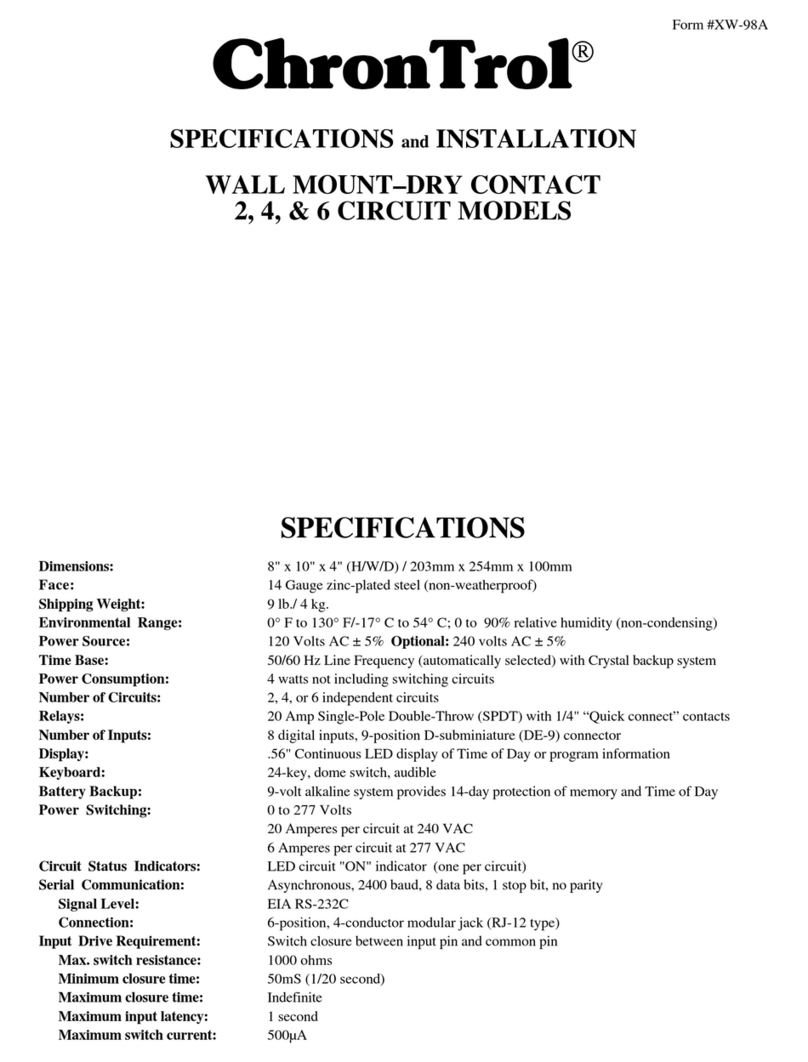 ChronTrol 2 User manual
