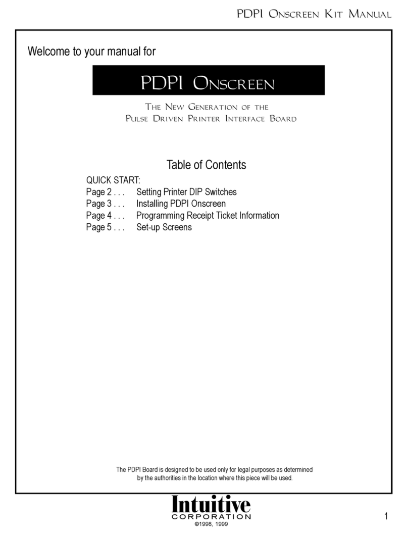 Intuitive PDPI Onscreen User manual
