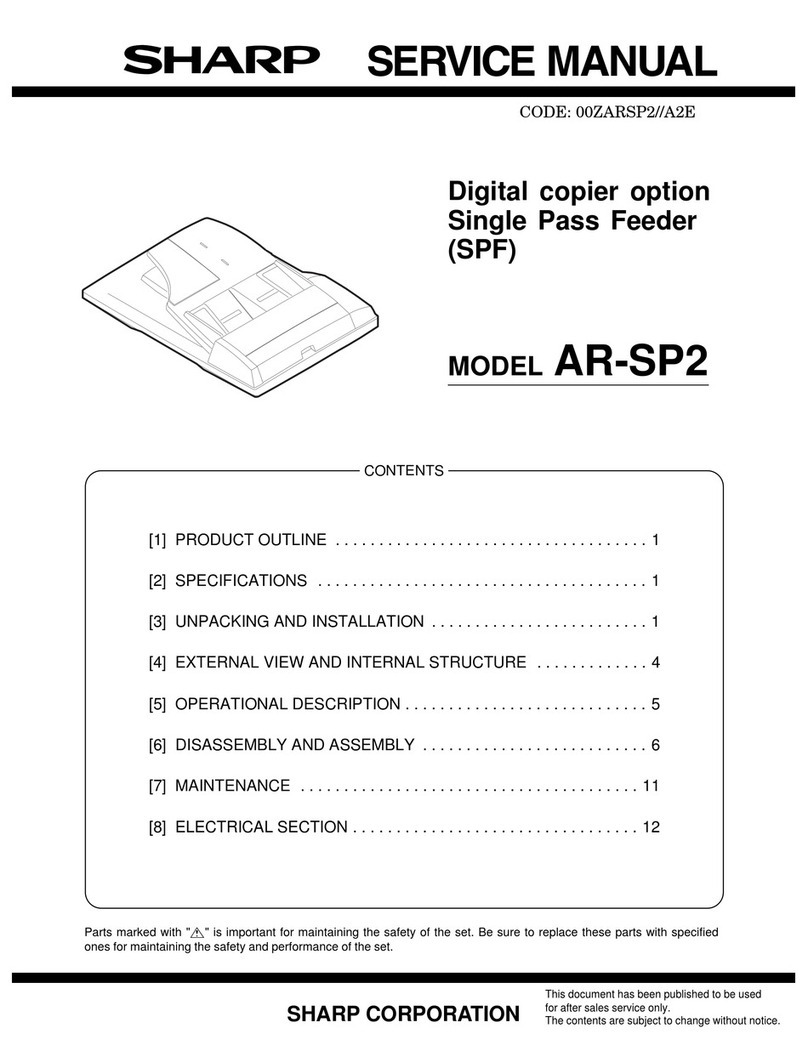 Sharp AR-SP2 User manual