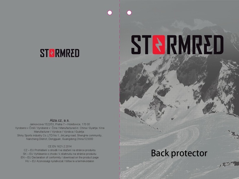 StormRed Back protector User manual