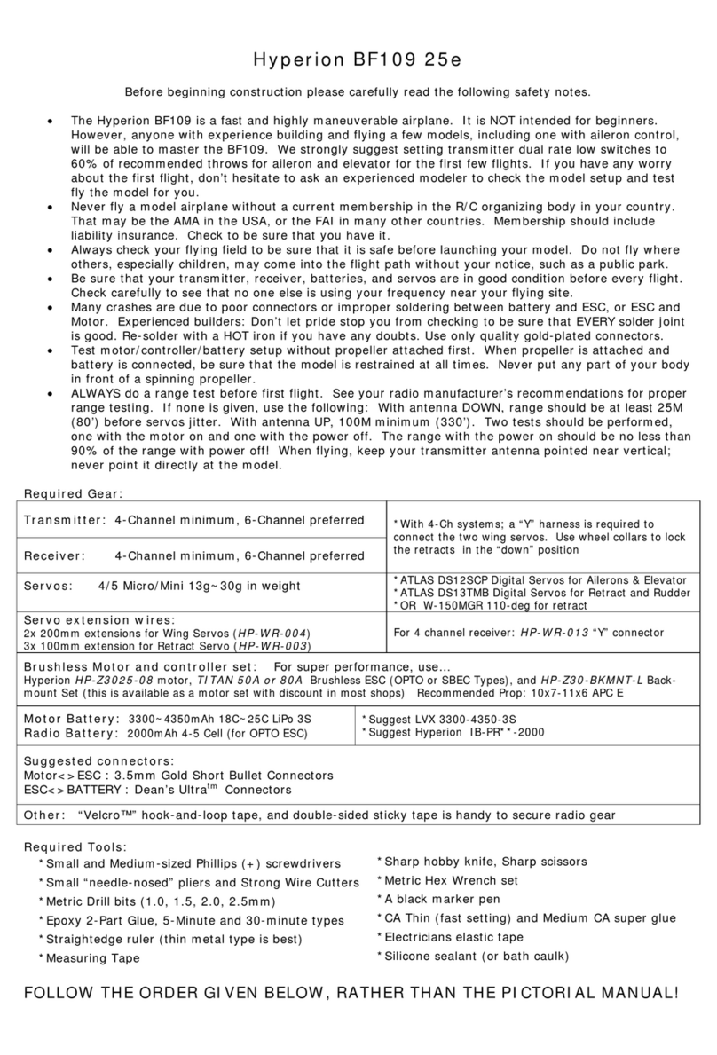 Hyperion BF109 25e User manual