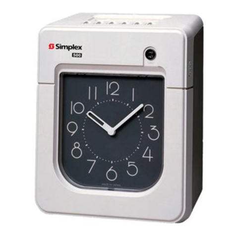 Simplex SIMPLEX 500 User manual