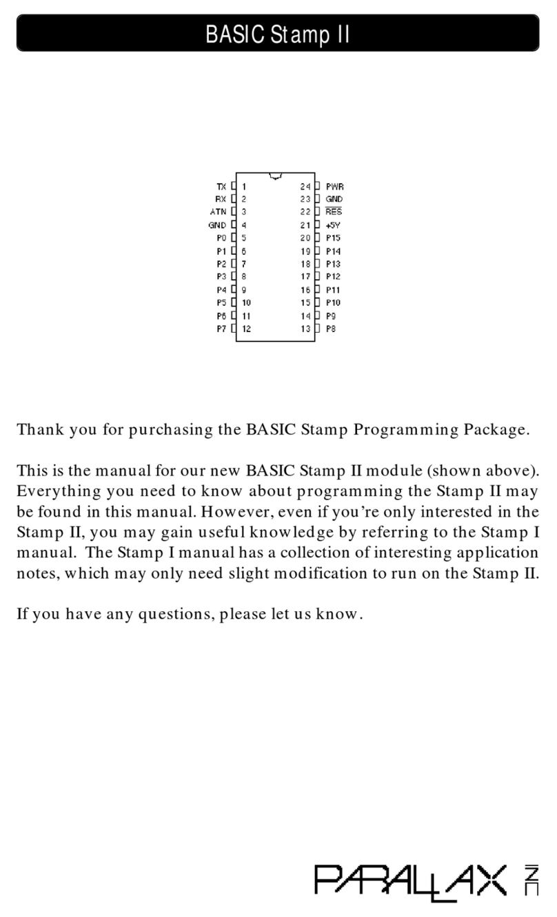 Parallax BASIC Stamp II User manual