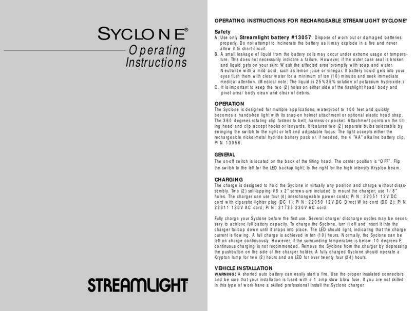 StreamLight SYCLONE User manual