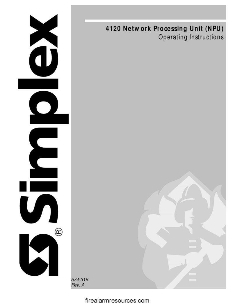 Simplex SafeLINC 4120 User manual