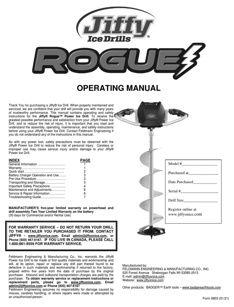 Jiffy ROGUE 58 User manual