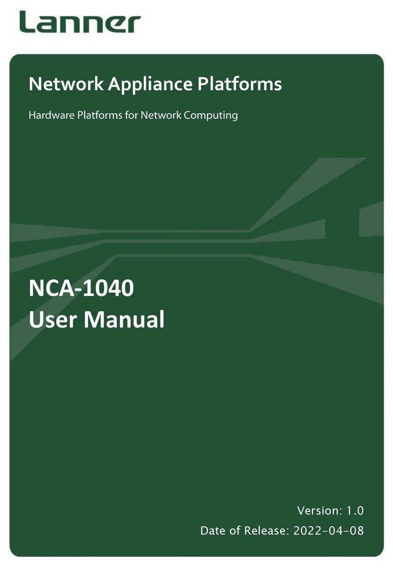 Lanner NCA-1040 User manual