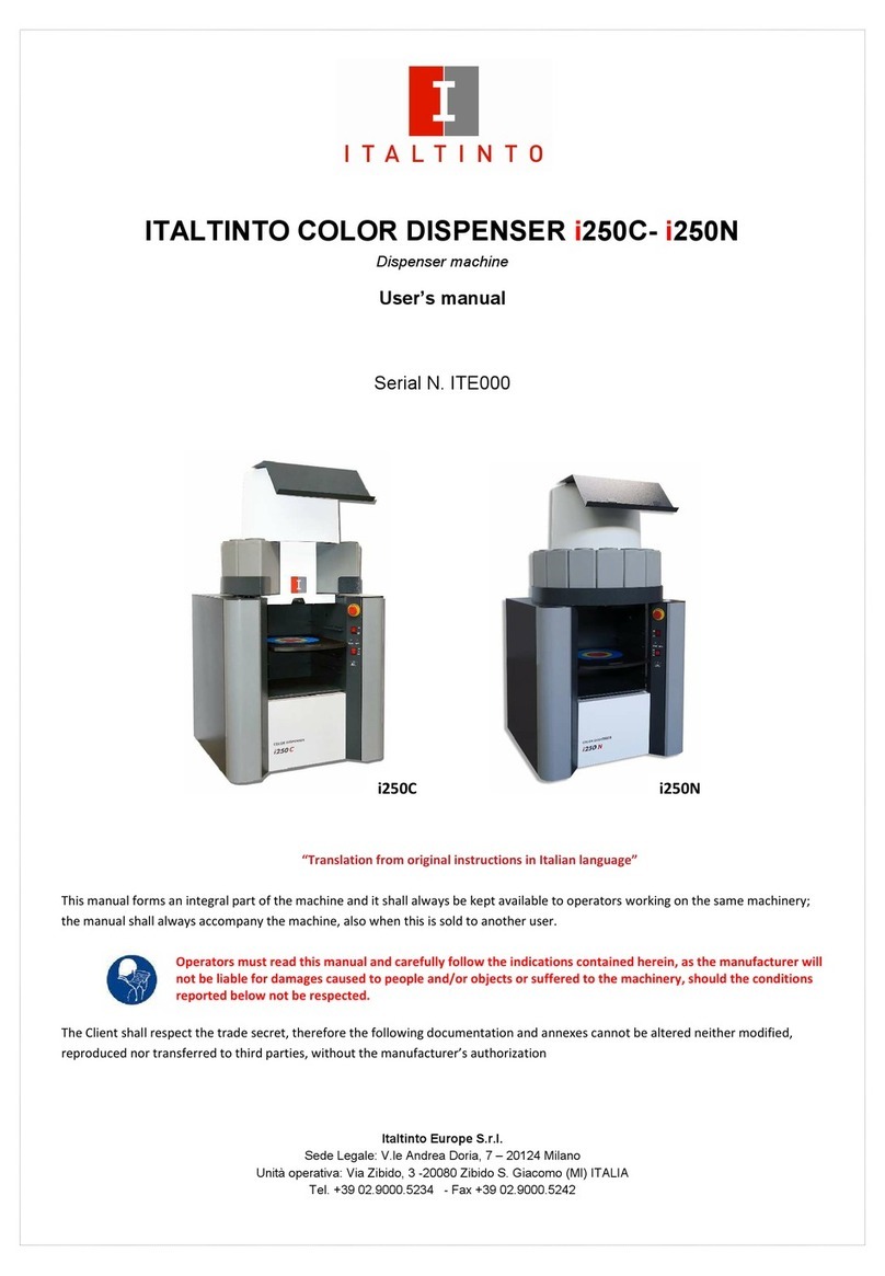 ITALTINTO i250C User manual