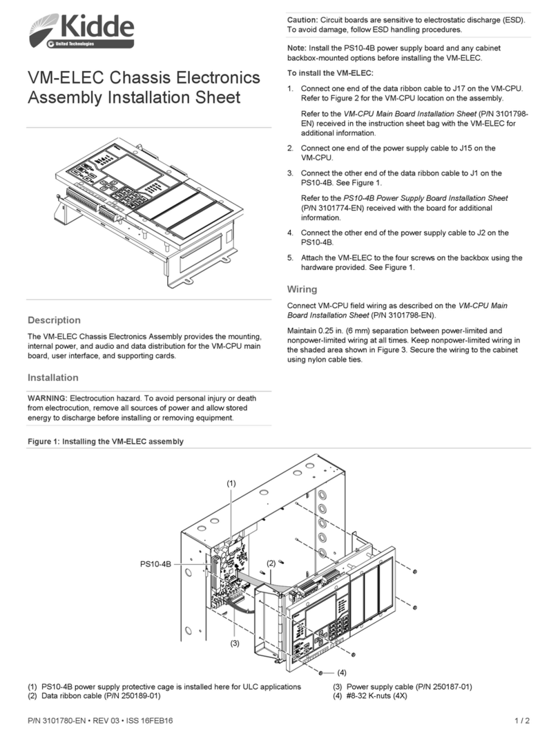 Kidde VM-ELEC Assembly instructions Kidde VM-ELEC Assembly instructions