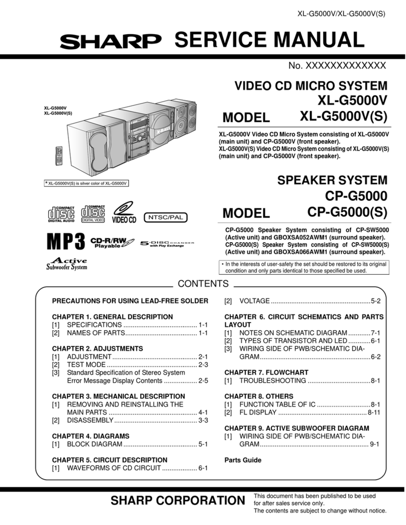 Sharp XL-G5000V User manual