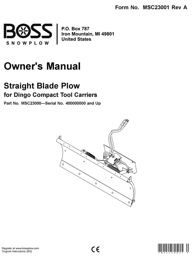 Boss Snowplow MSC23000 User manual