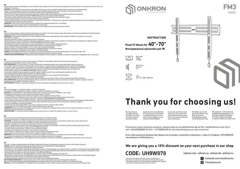 ONKRON FM3 Basic User manual