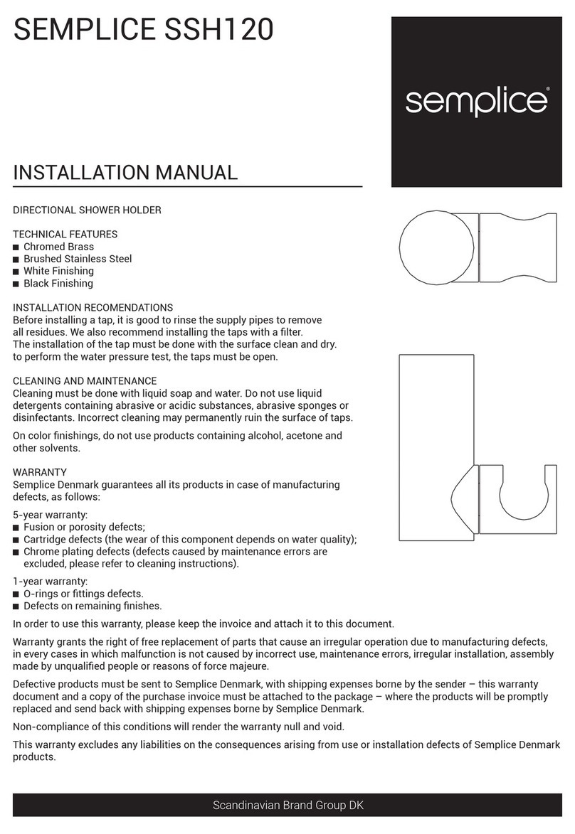 SEMPLICE SSH120 User manual