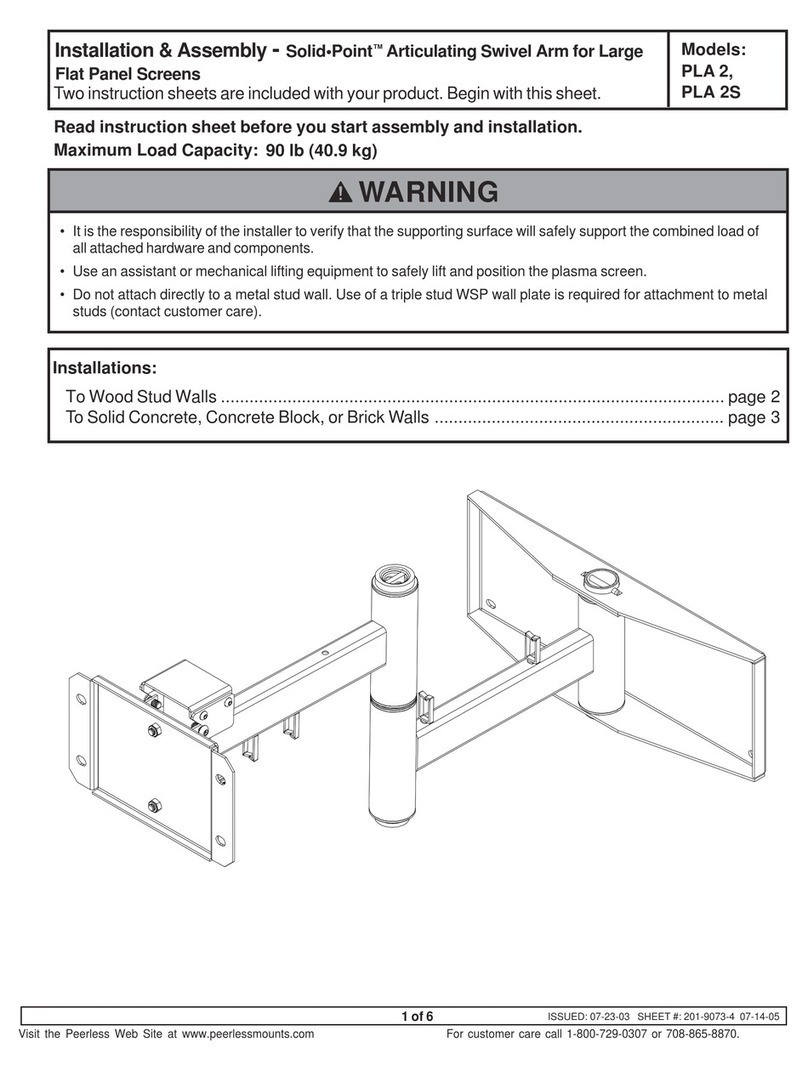 PEERLESS Mounts Solid-Point PLA 2 Guide