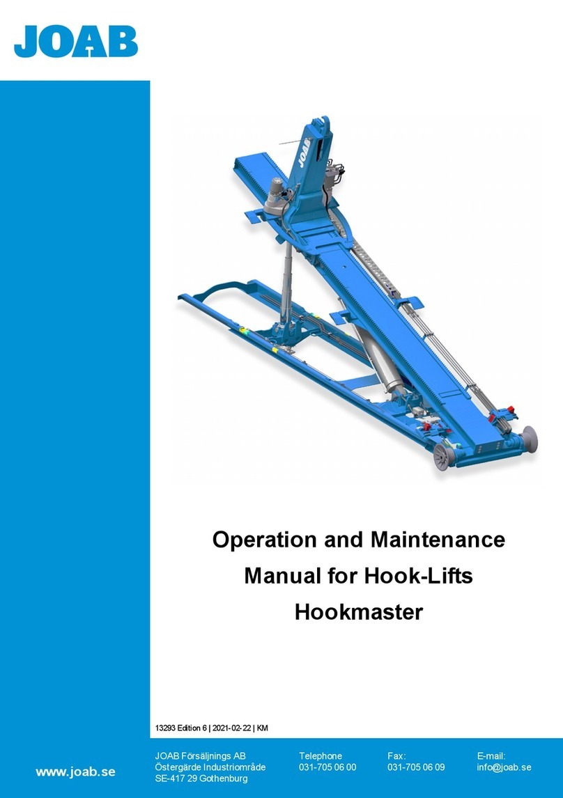 Joab Hookmaster User manual