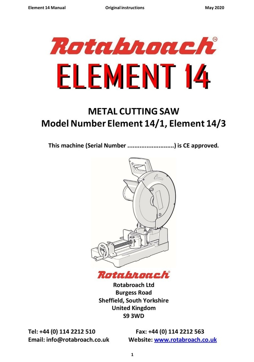 Rotabroach ELEMENT 14 User manual