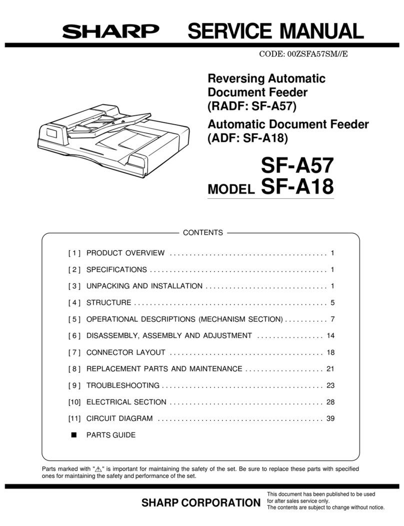 Sharp SF-A57 User manual