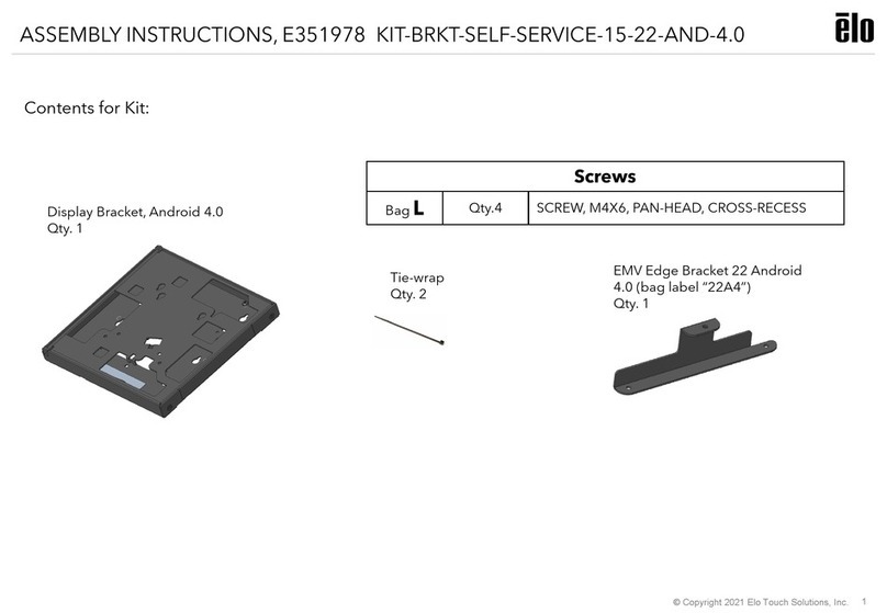 Elo TouchSystems E351978 User manual