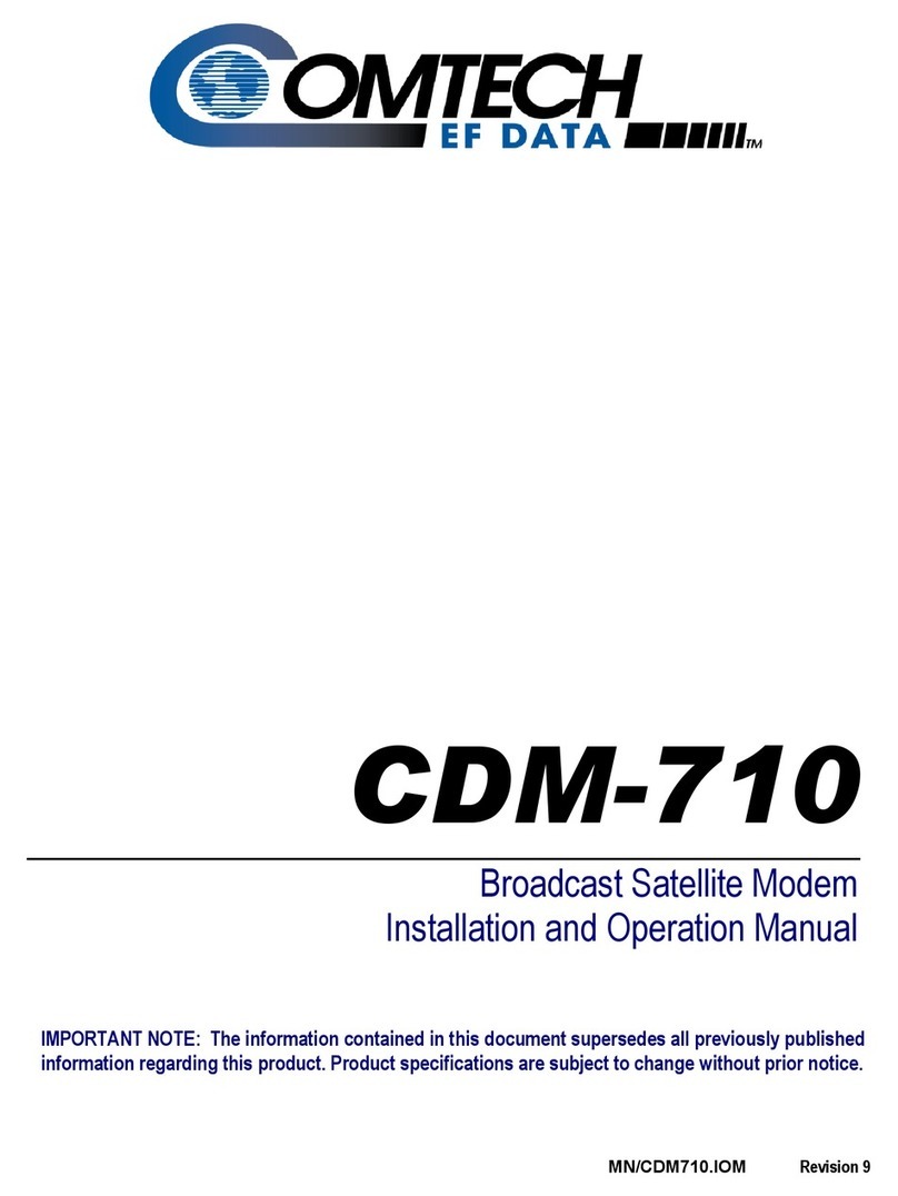 Comtech EF Data CDM-710 User manual