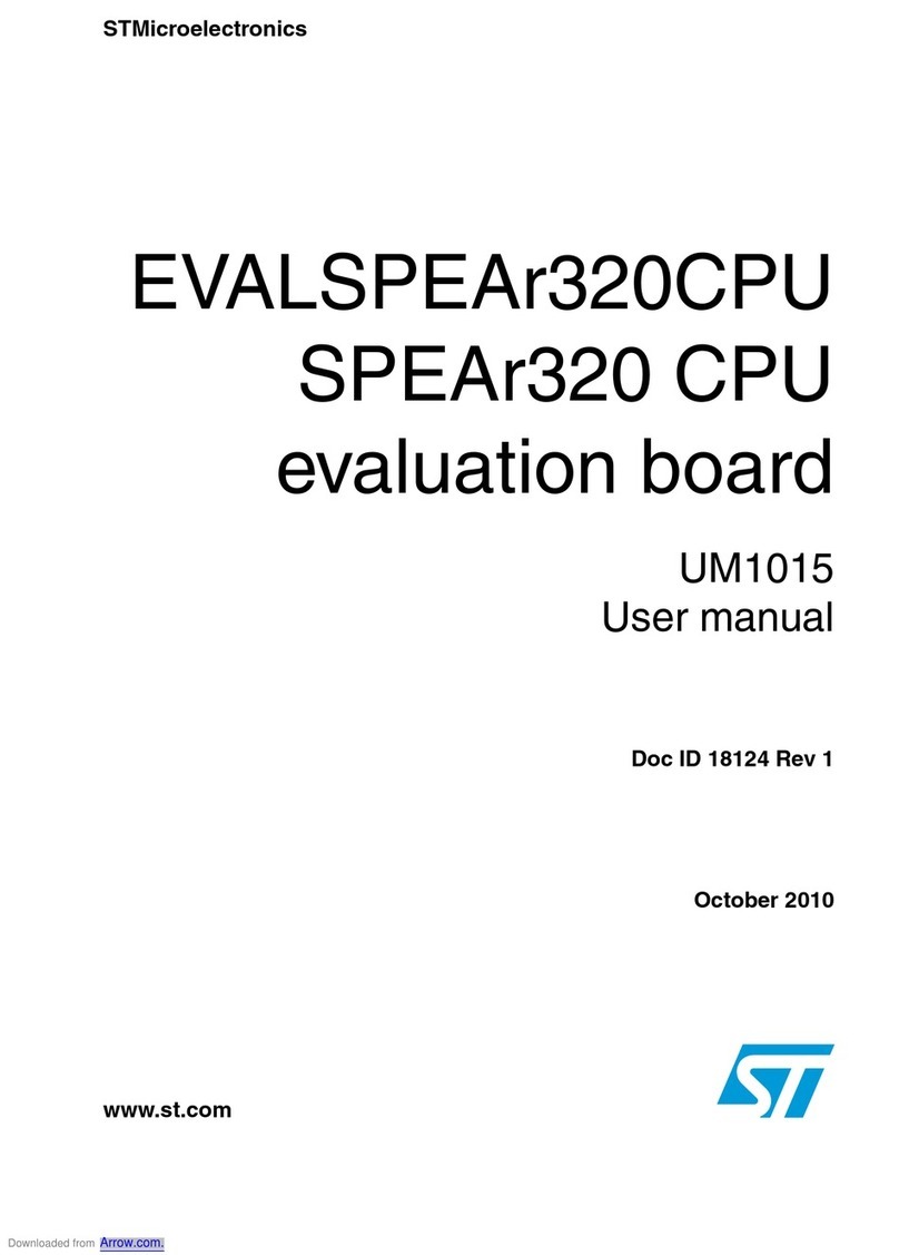 STMicroelectronics EVALSPEAr320CPU User manual
