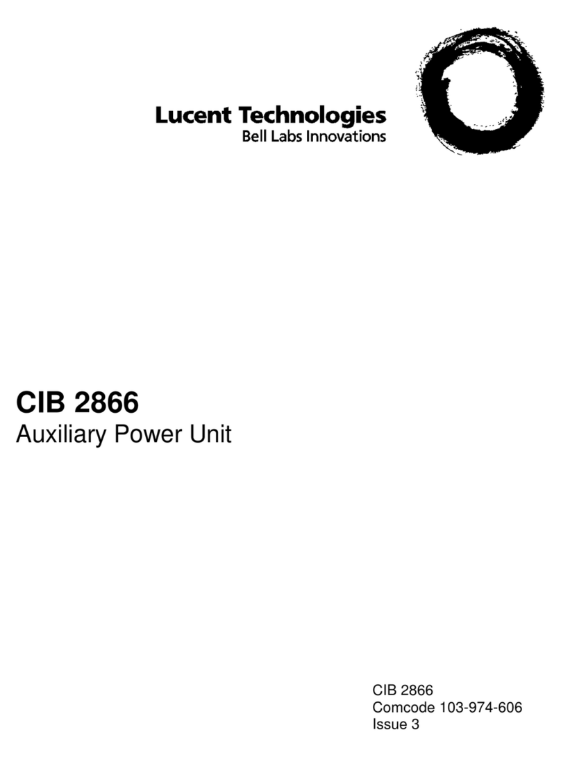 Lucent Technologies CIB 2866 User manual