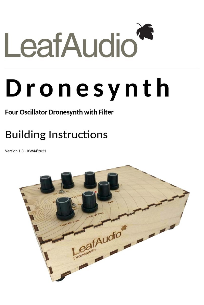 LeafAudio Dronesynth Instruction Manual LeafAudio Dronesynth Instruction Manual