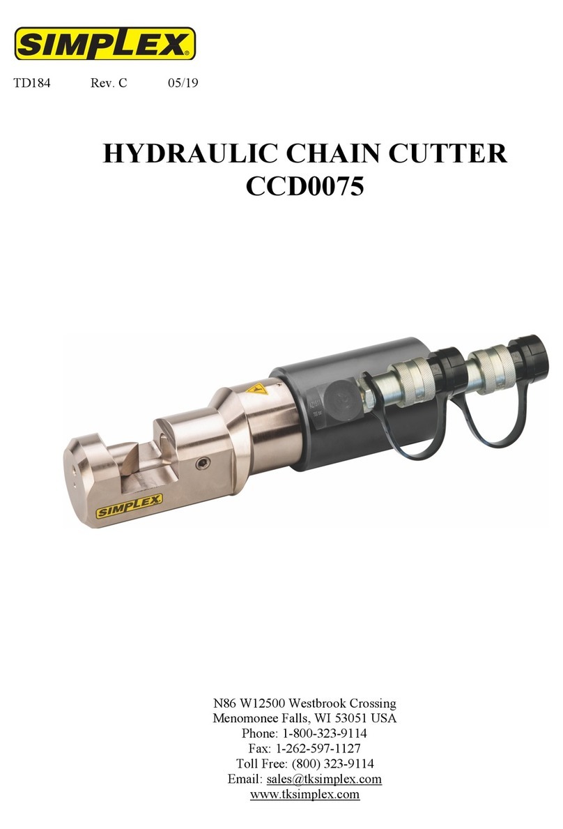 Simplex CCD0075 User manual