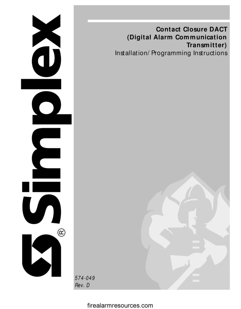 Simplex Contact Closure DACT Technical specifications