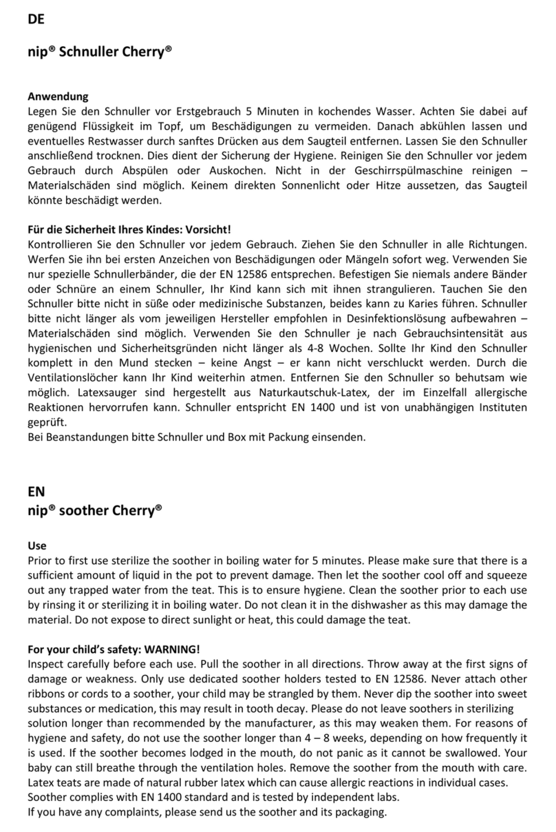 nip Cherry User manual