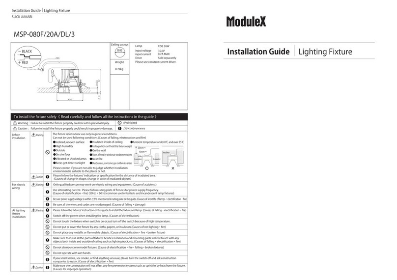 Modulex MSP-080F User manual Modulex MSP-080F User manual