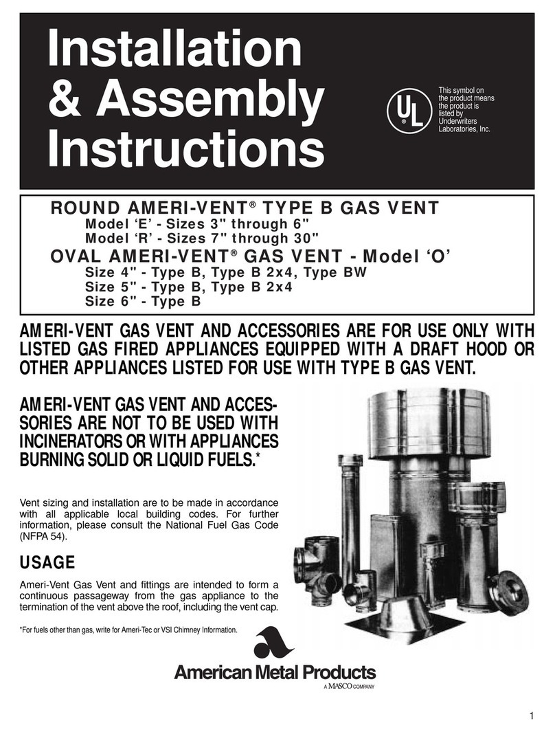 AMERICAN METAL AMERI-VENT E Guide