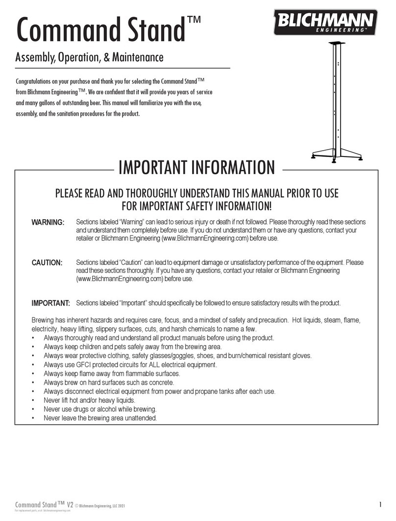Blichmann Command Stand Installation instructions