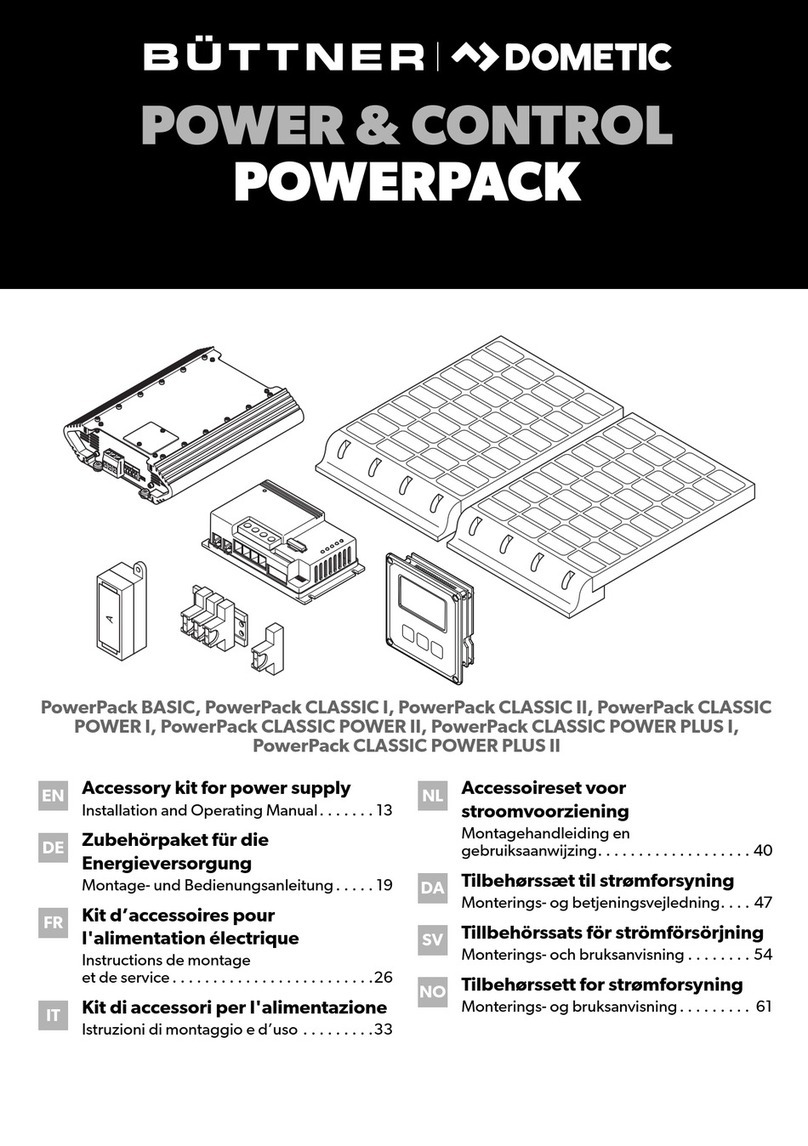 Dometic GROUP BUTTNER PowerPack BASIC User manual