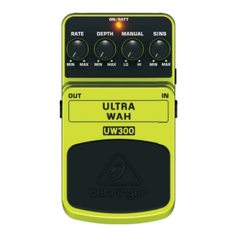 Behringer ULTRA WAH UW300 manual