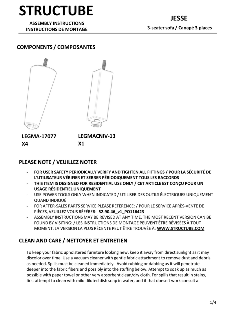 STRUCTUBE JESSE User manual
