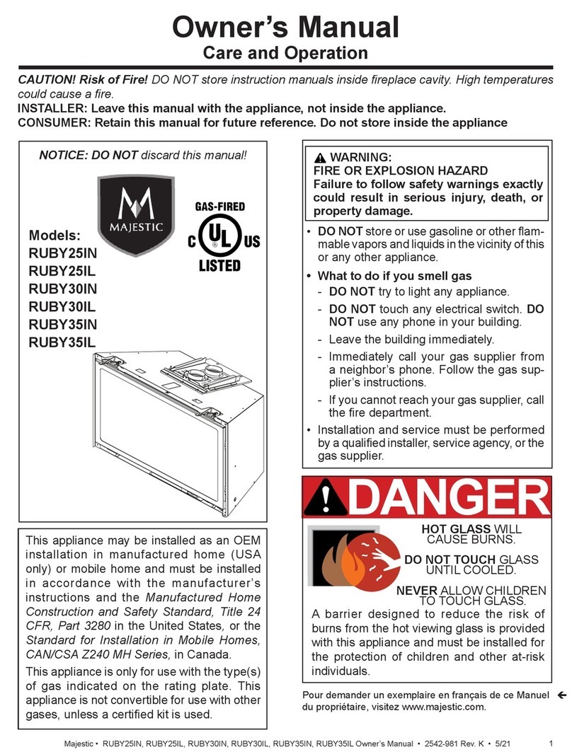 Majestic RUBY25IN User manual Majestic RUBY25IN User manual