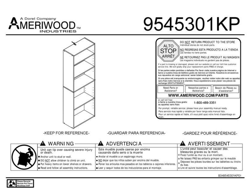 Dorel AMERIWOOD 9545301KP User manual