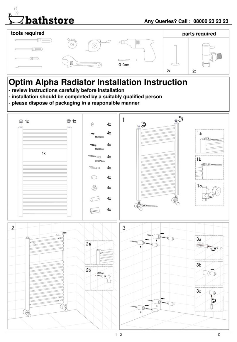 bathstore Optim Alpha User manual