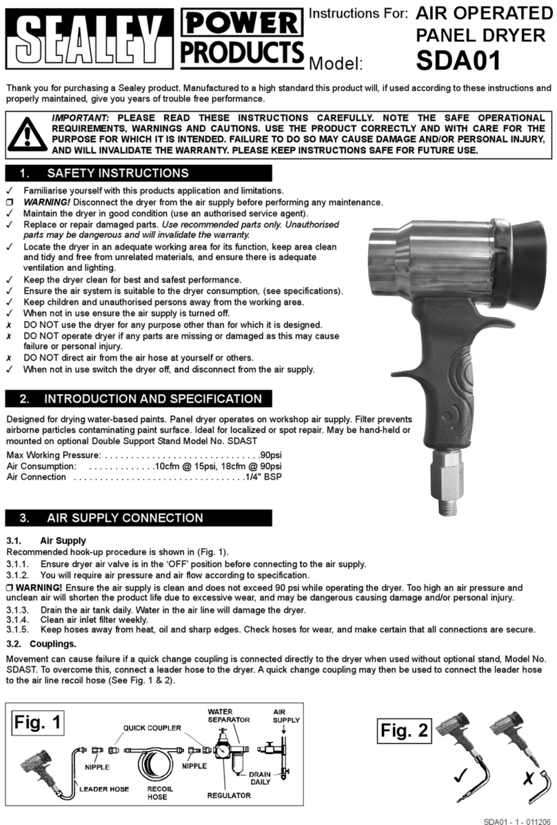 Sealey SDA01 User manual