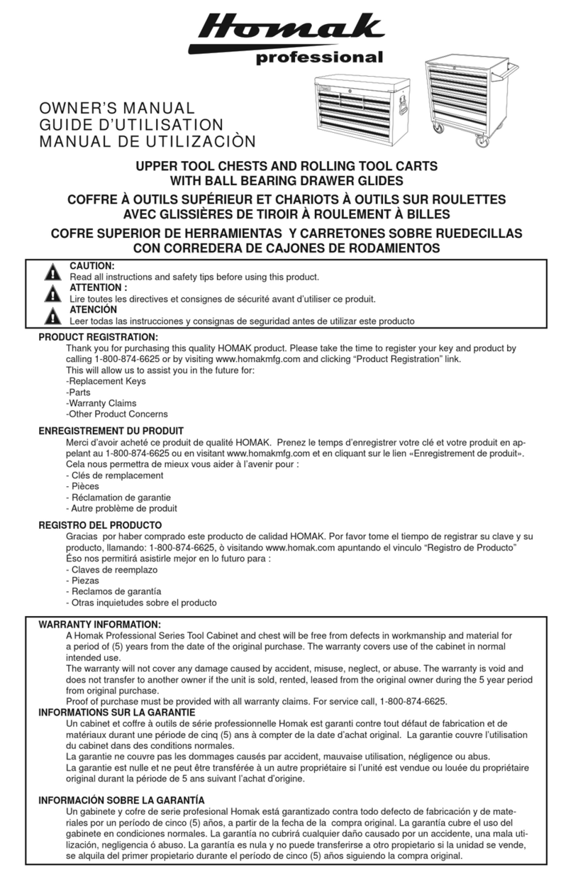 Homak BL02027052 User manual Homak BL02027052 User manual