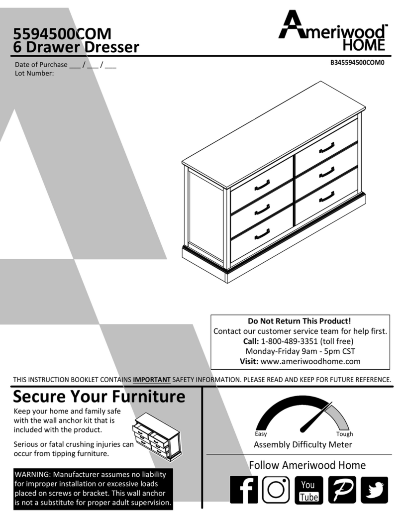Ameriwood HOME 5594500COM User manual Ameriwood HOME 5594500COM User manual