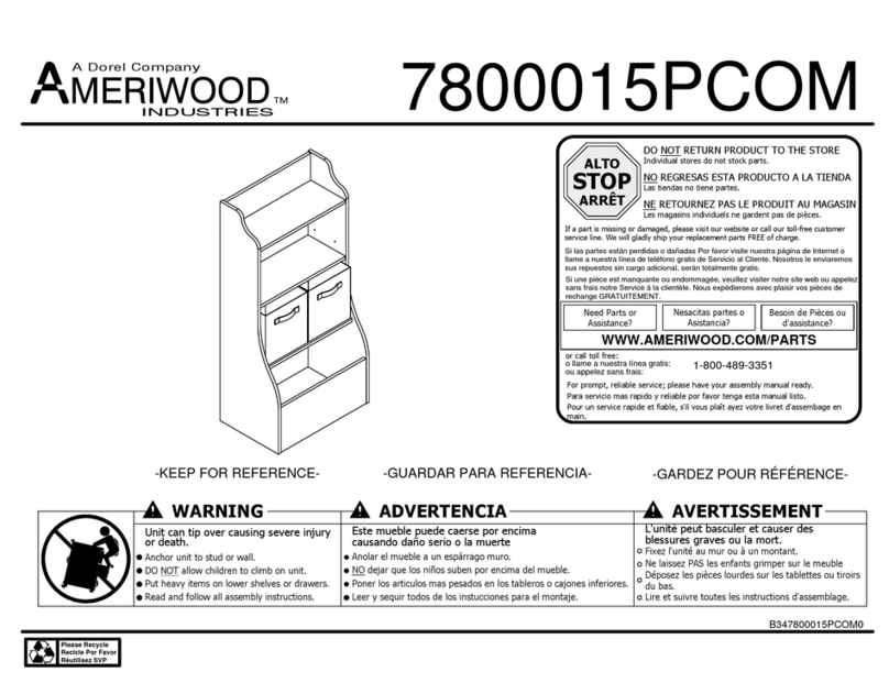 Dorel AMERIWOOD 7800015PCOM User manual