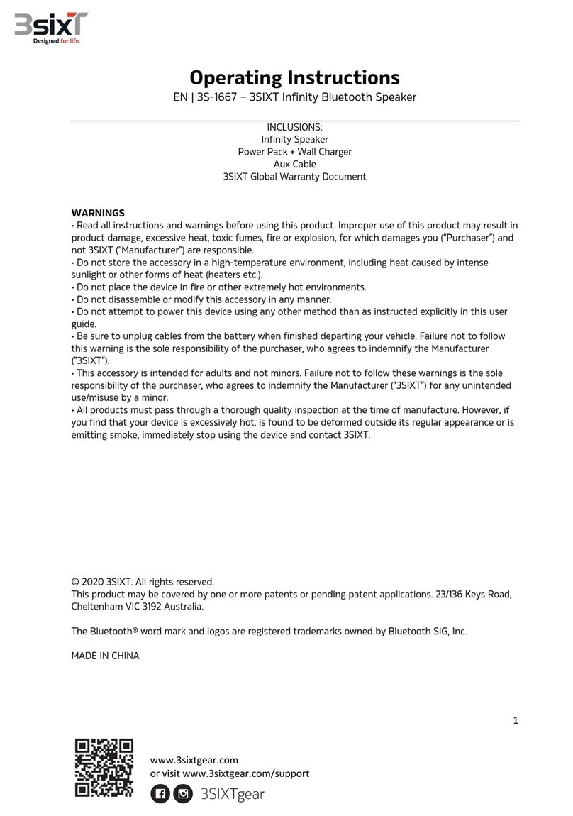 3SIXT Infinity User manual 3SIXT Infinity User manual