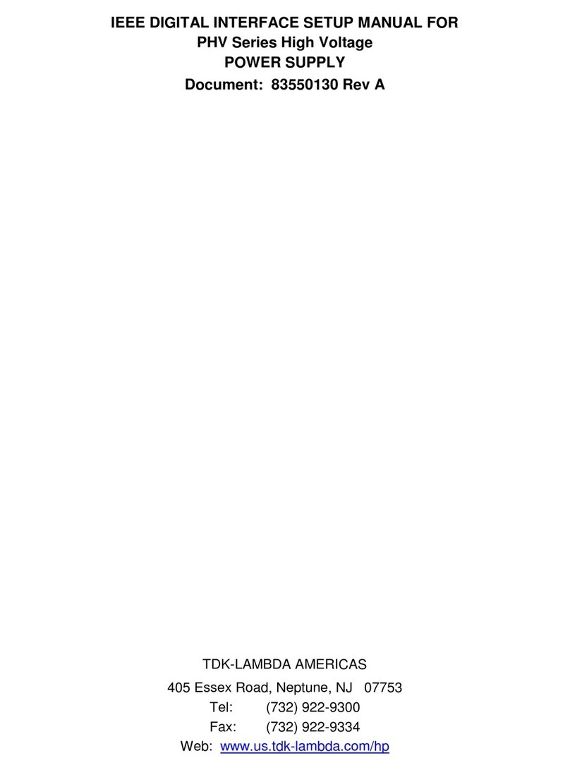 TDK-Lambda PHV Series User guide