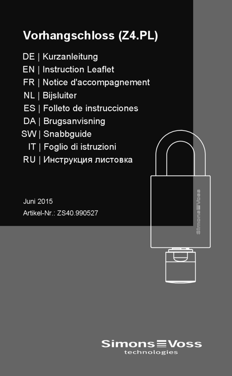Simons Voss SL User manual